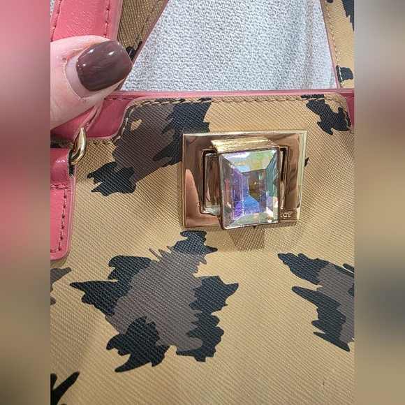 Juicy Couture Wild Thing Small Leather Tote Bag, Natural Leopard Print - Picture 9 of 17